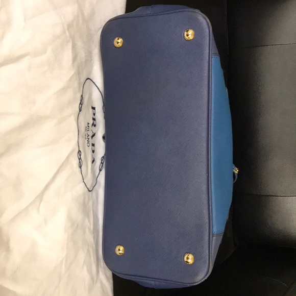 Prada Saffiano Lux purse Bluette+Cobalto - Picture 5 of 8